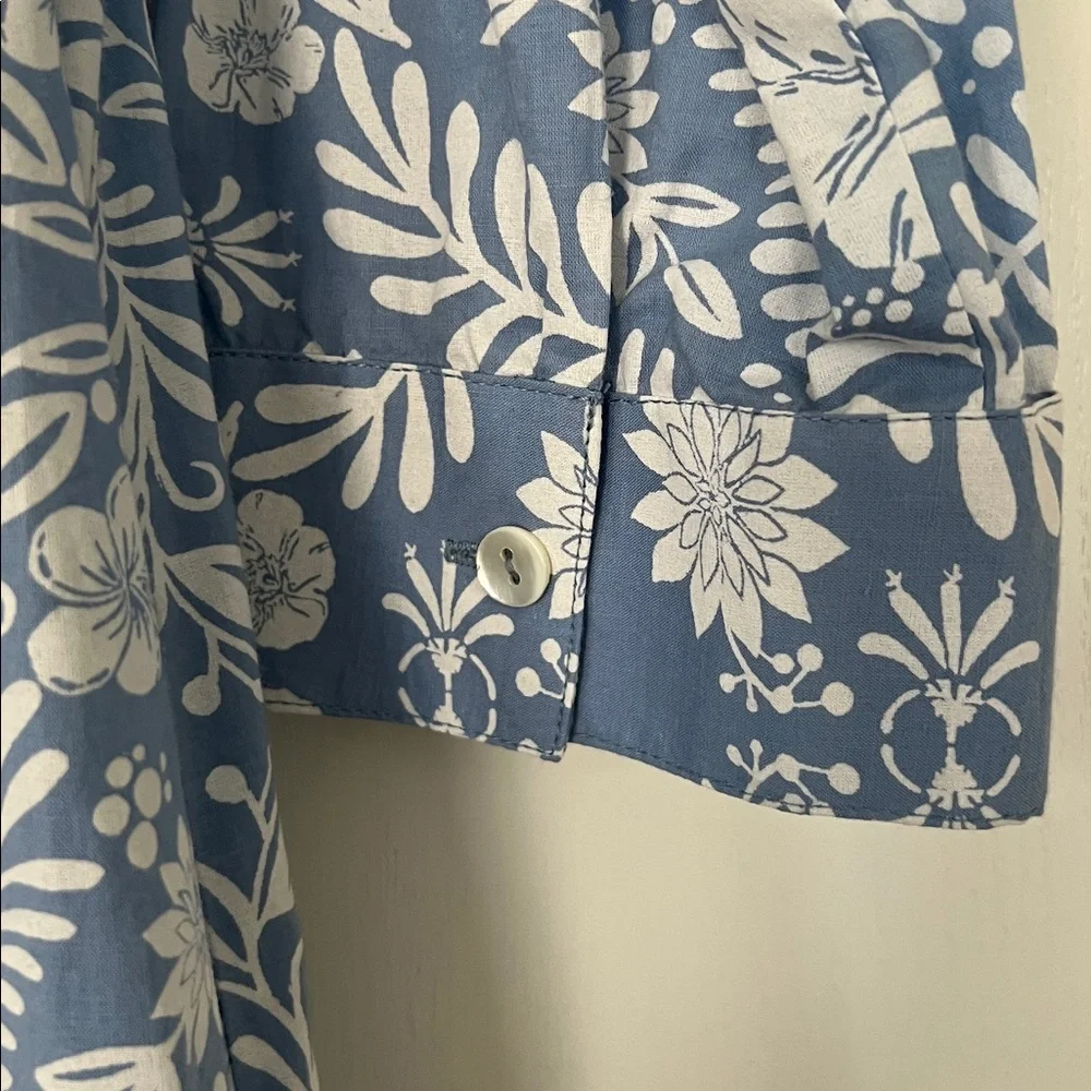Blue & White Floral Maxi Dress by Beyond by Vera - Picture 8 of 12